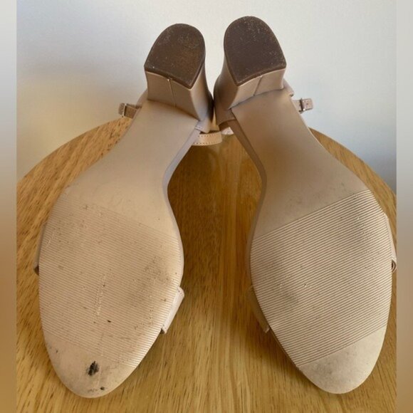 Madden Girl Beella Blush 3.5" Block Heel Sandals Size 7 Adjustable Ankle Strap - Picture 6 of 6